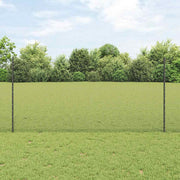 Zavarena žičana ograda s postom 10 x 1,2 m Siva Mreža