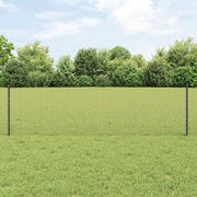 Zatvorena žičana ograda s postovima 50 x 0,6 m Siva Mreža