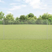 Zatvorena žičana ograda s postovima 50 x 1,4 m Siva Mreža