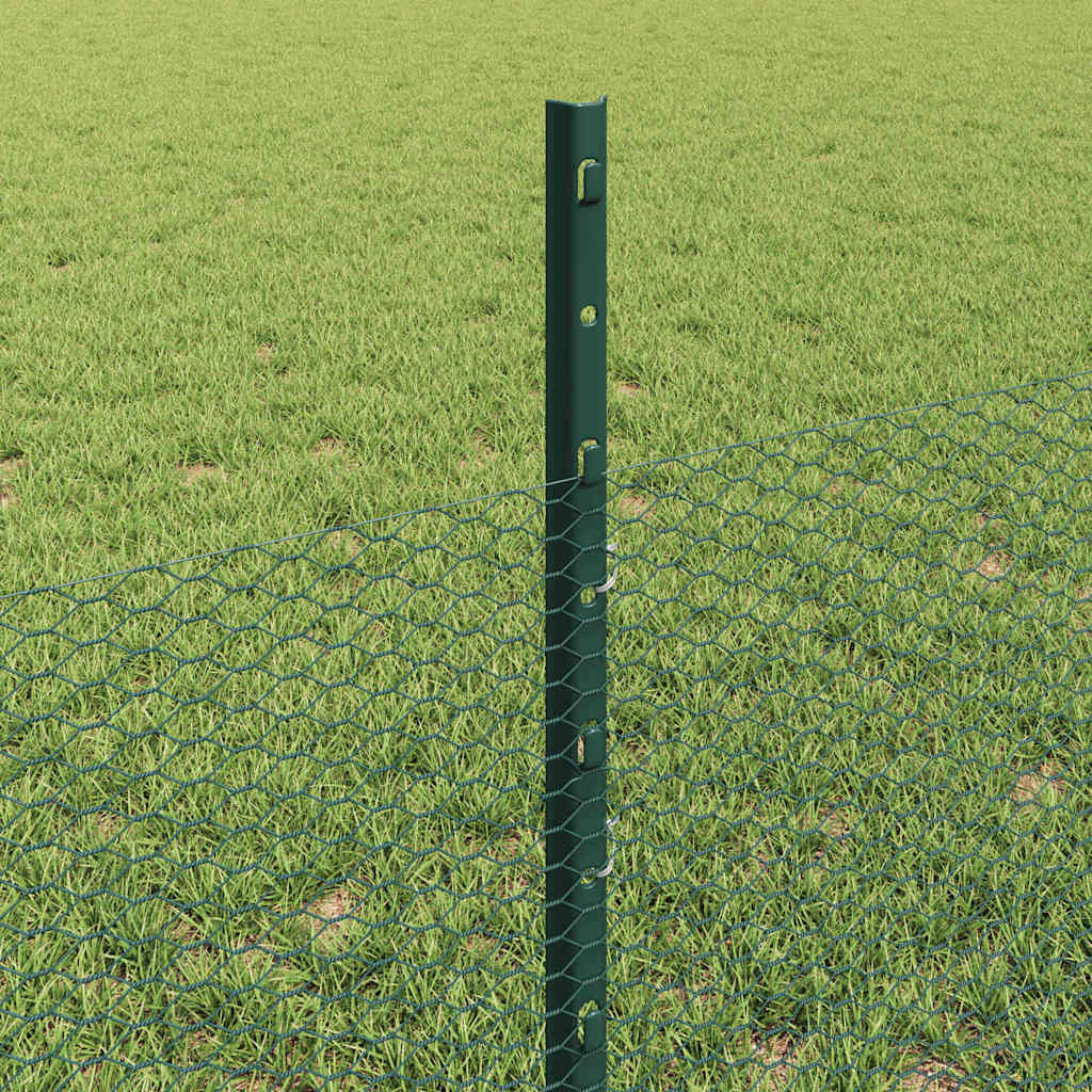 Heksagonalna ograda s stubom 10 x 0,5 m Čelik premazan PVC-om