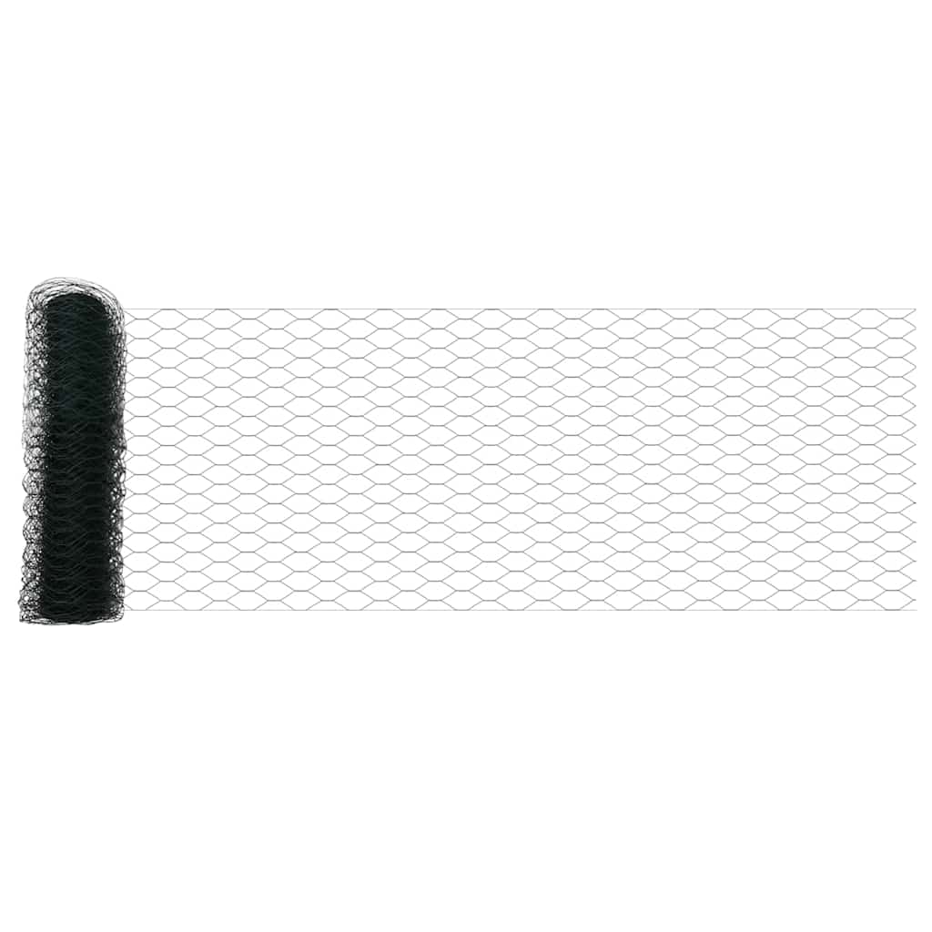 Heksagonalna ograda s stubom 10 x 0,6 m Čelik premazan PVC-om