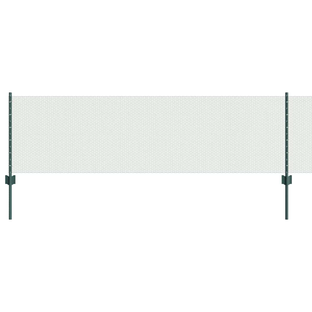 Heksagonalna ograda s stubom 25 x 0,6 m Čelik premazan PVC-om