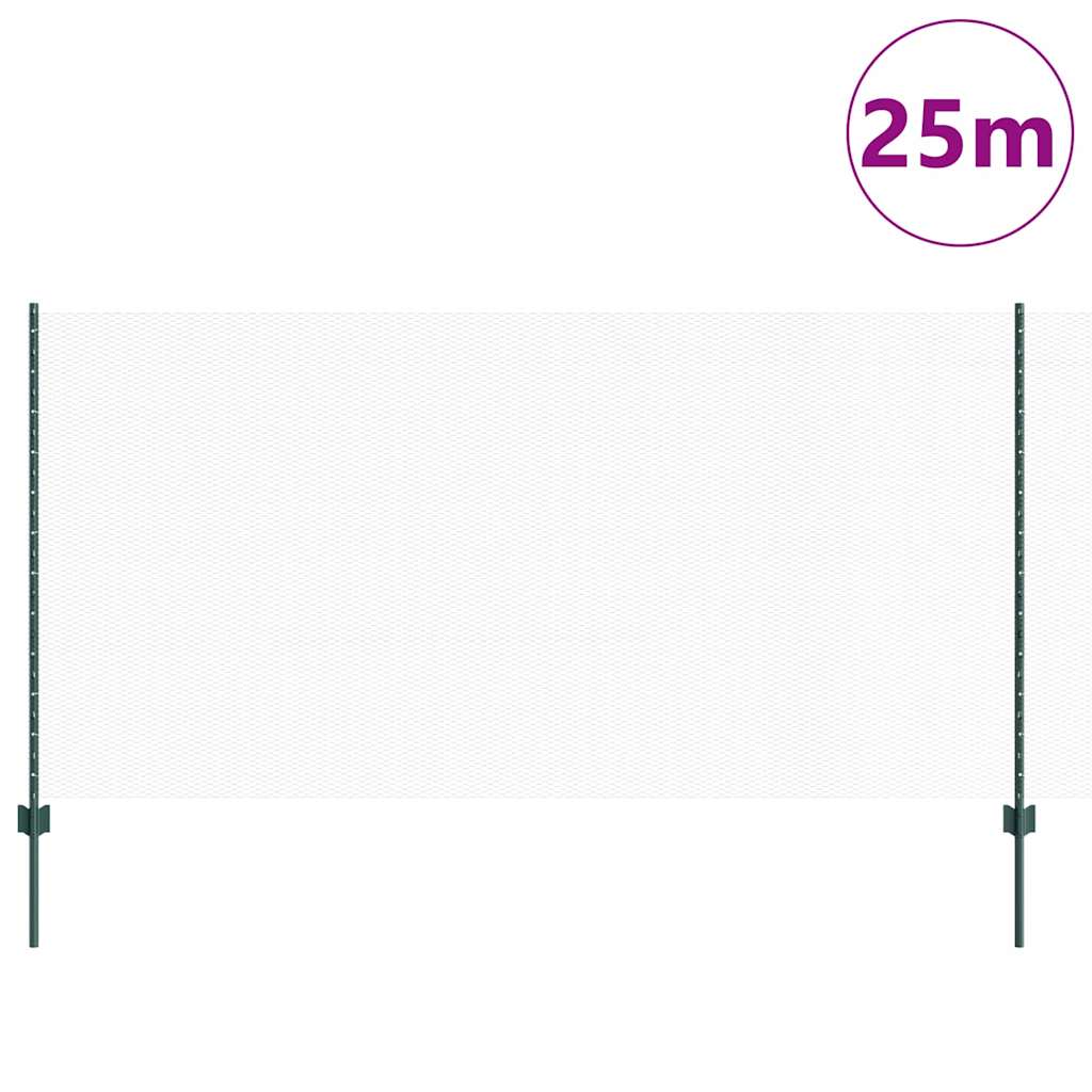 Heksagonalna ograda s stubom 25 x 1,2 m Čelik premazan PVC-om