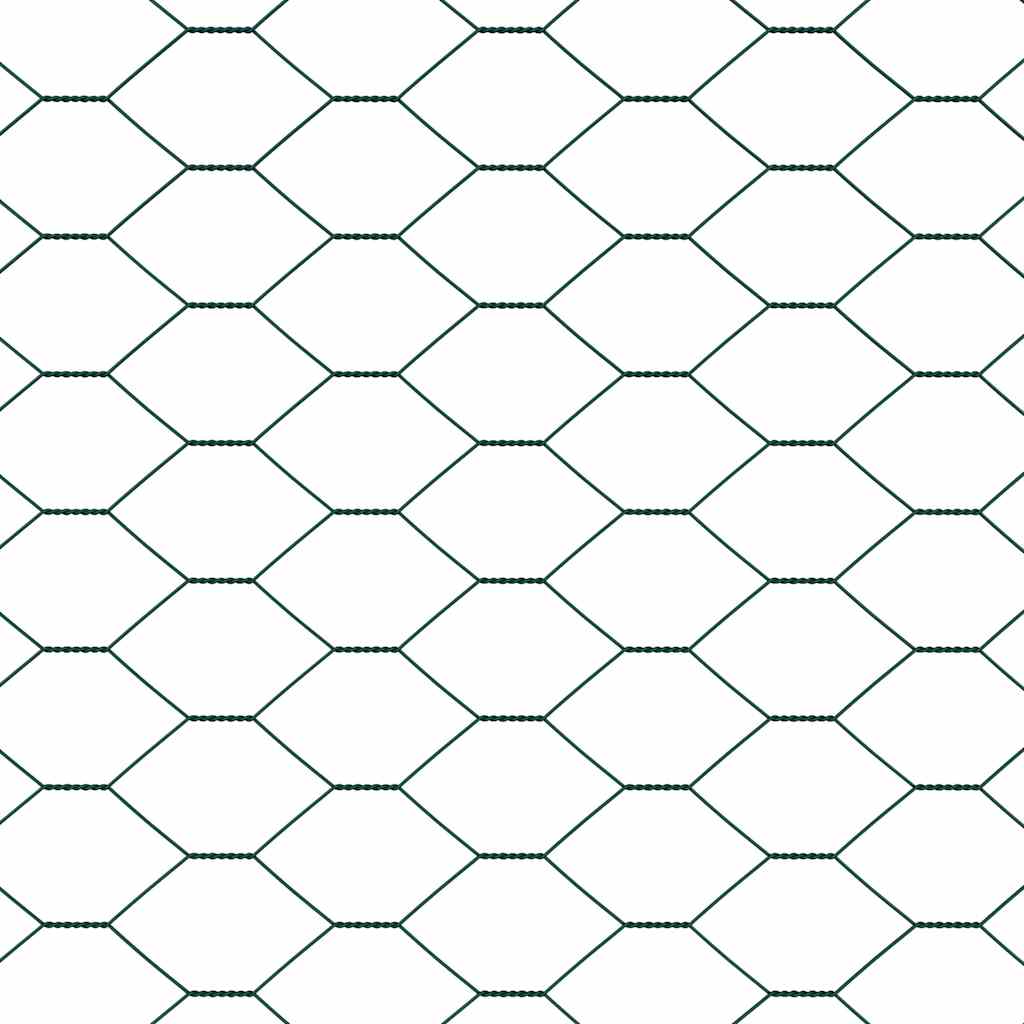 Heksagonalna ograda s stubom 50 x 0,5 m Čelik premazan PVC-om