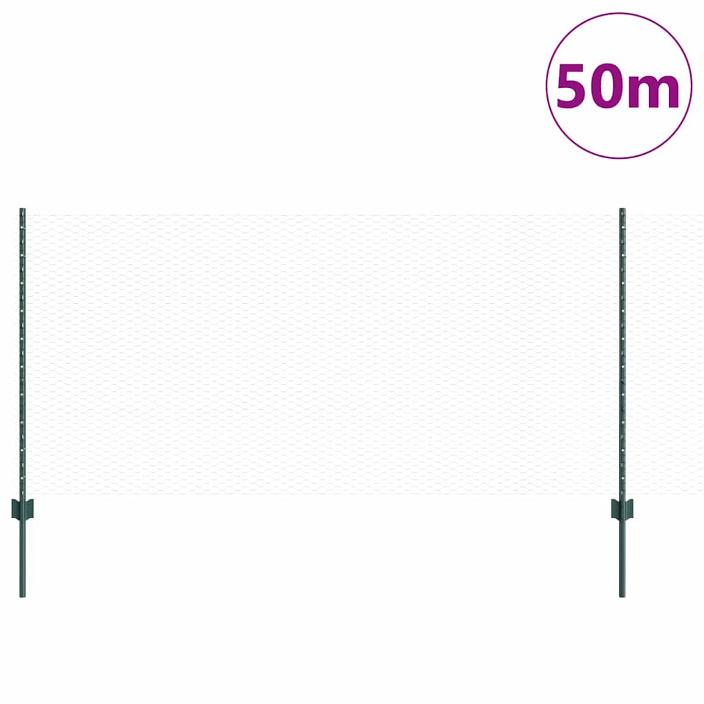 Zavarena žičana ograda 50 x 1 m (Š x V) Čelik premazan PVC-om