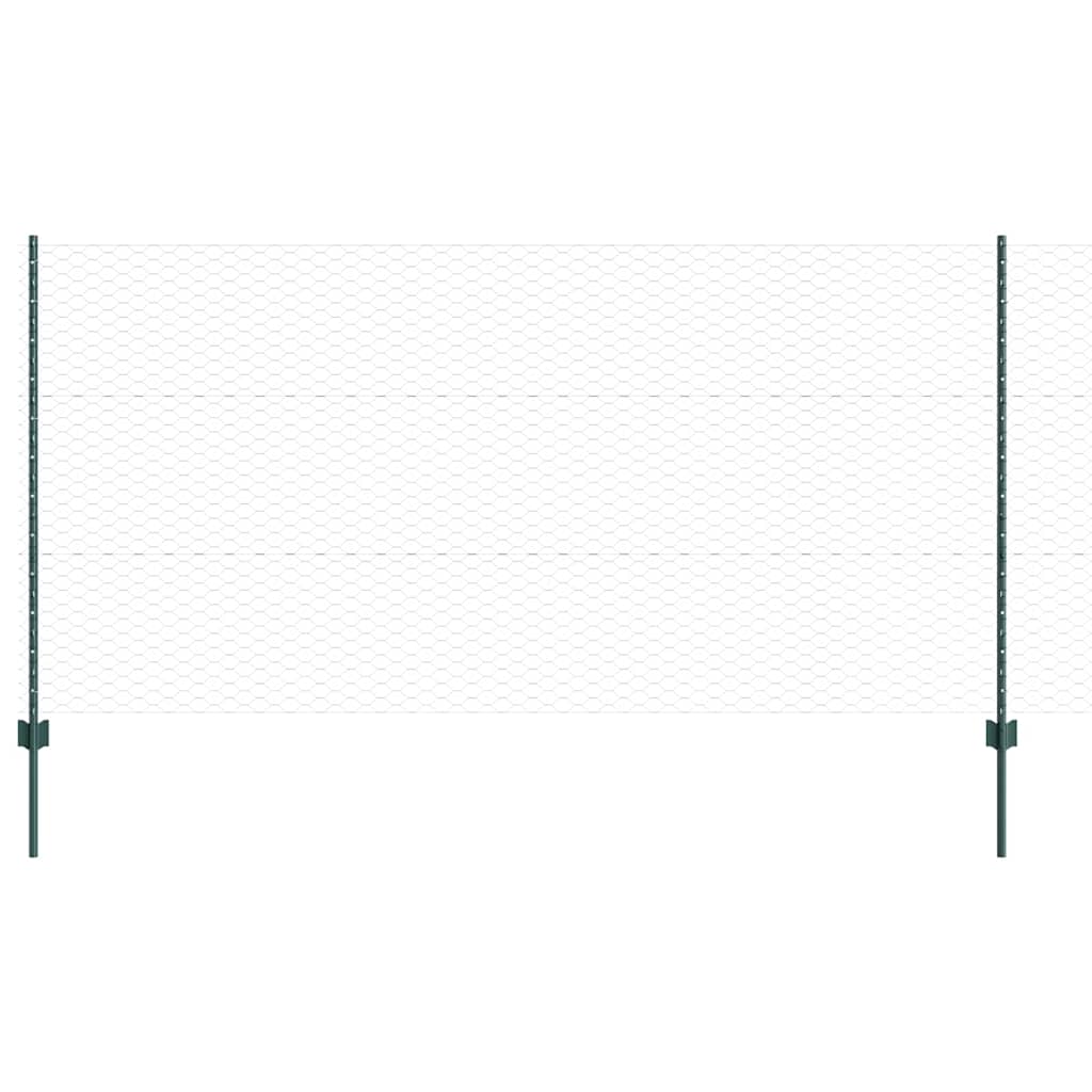 Heksagonalna ograda s stubom 100 x 1,2 m Čelik premazan PVC-om
