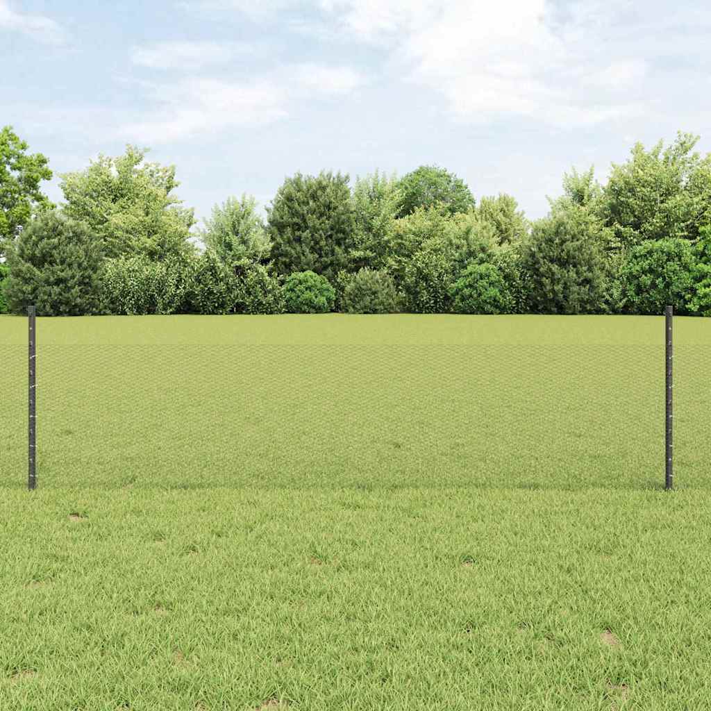 Zavarena žičana ograda 10 x 0,5 m (Š x V) Čelik premazan PVC-om