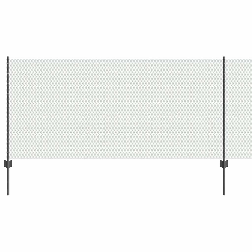 Heksagonalna ograda s stubom 10 x 1 m Čelik premazan PVC-om