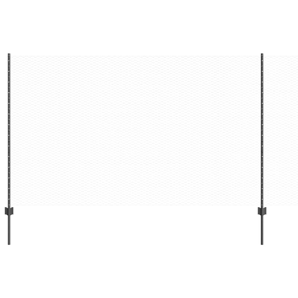 Heksagonalna ograda s stubom 10 x 1,4 m Čelik premazan PVC-om