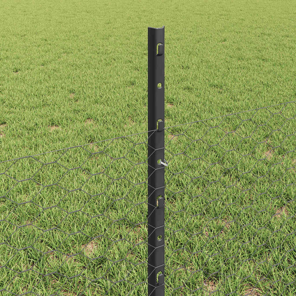 Zavarena žičana ograda 25 x 0,5 m (Š x V) Čelik premazan PVC-om