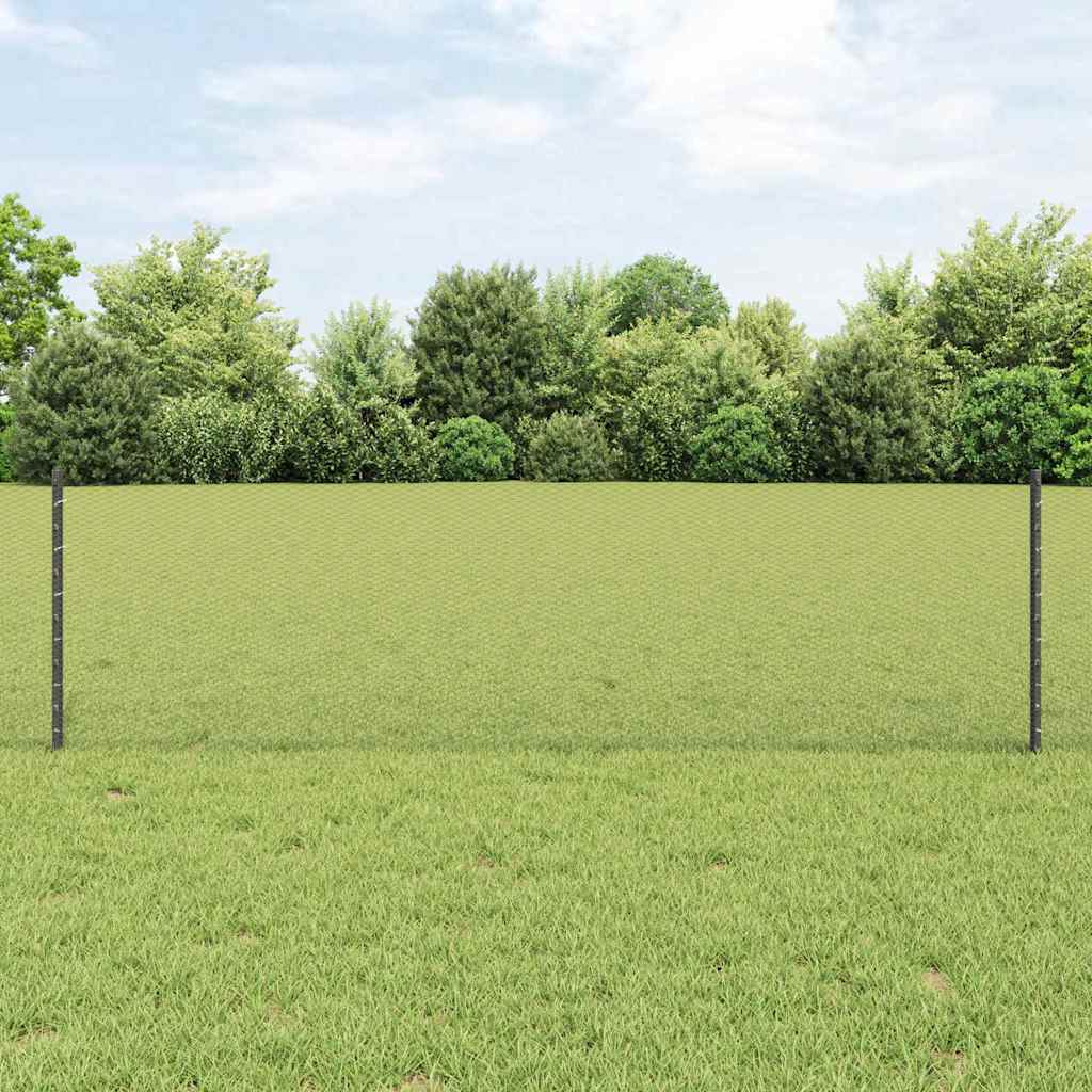 Heksagonalna ograda s stubom 25 x 0,6 m Čelik premazan PVC-om