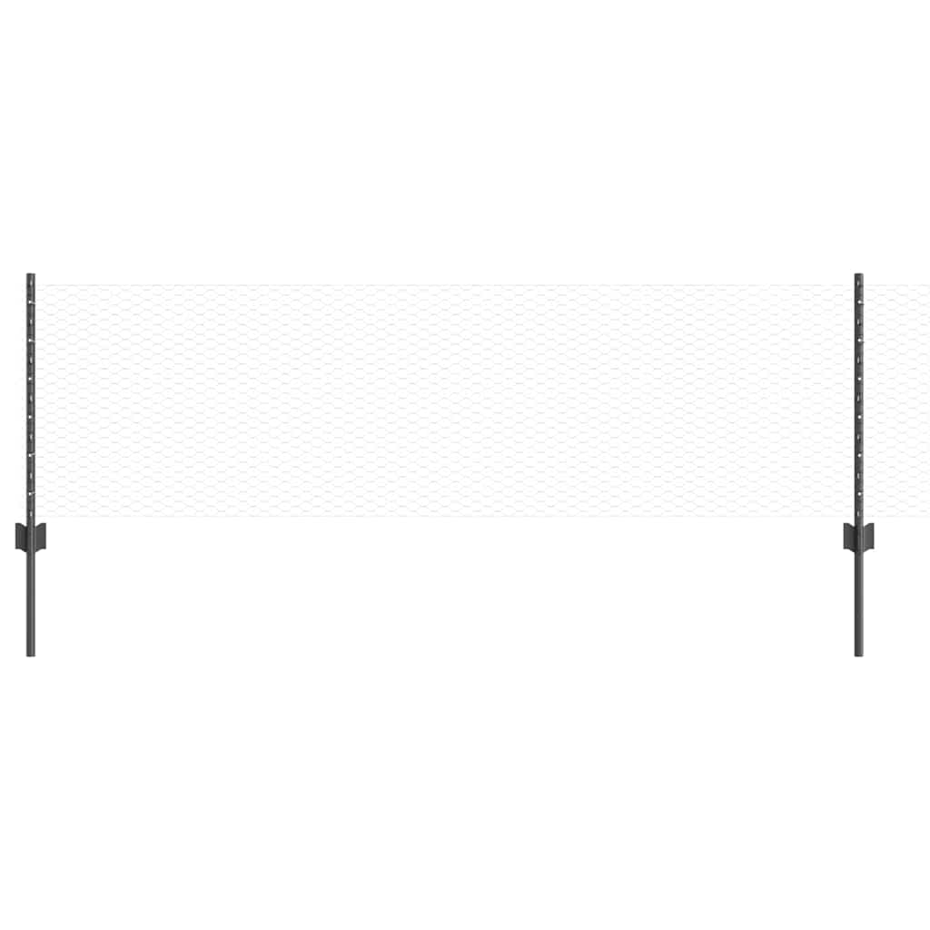 Heksagonalna ograda s stubom 25 x 0,6 m Čelik premazan PVC-om