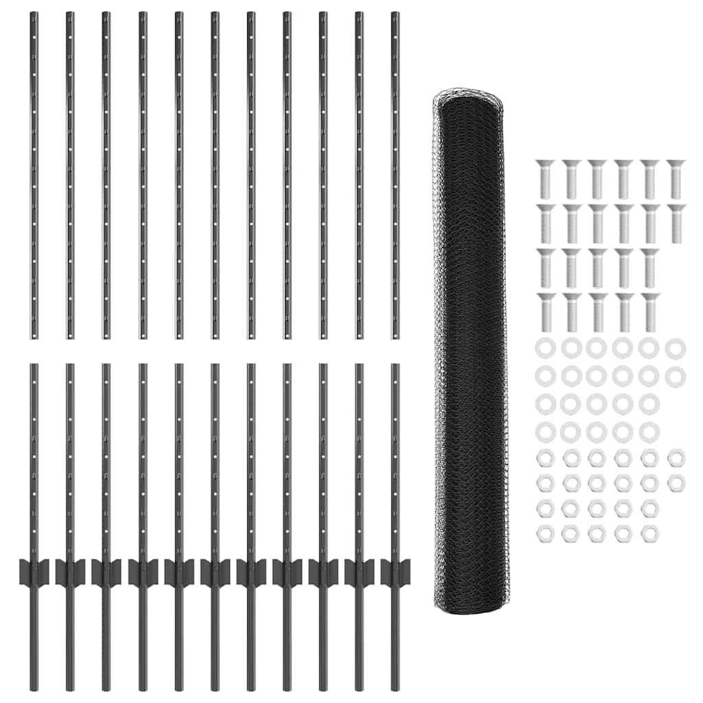 Zavarena žičana ograda 25 x 1,2 m (Š x V) Čelik premazan PVC-om