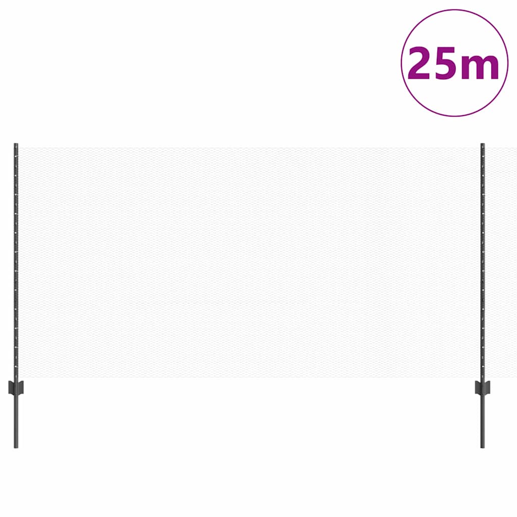 Heksagonalna ograda s stubom 25 x 1,2 m Čelik premazan PVC-om