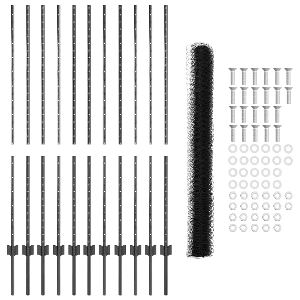 Zavarena žičana ograda 25 x 1,4 m (Š x V) Čelik premazan PVC-om