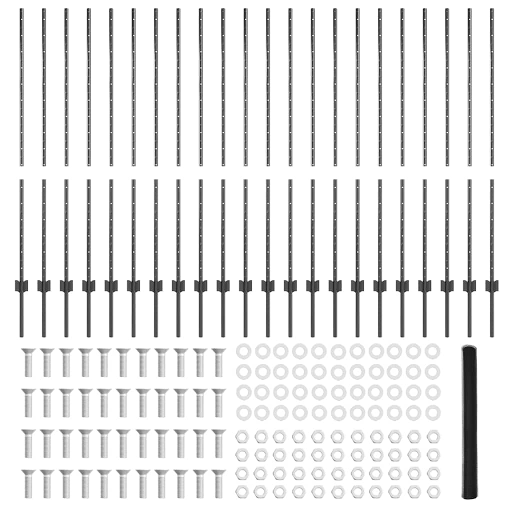 Zavarena žičana ograda 50 x 1,4 m (Š x V) Čelik premazan PVC-om