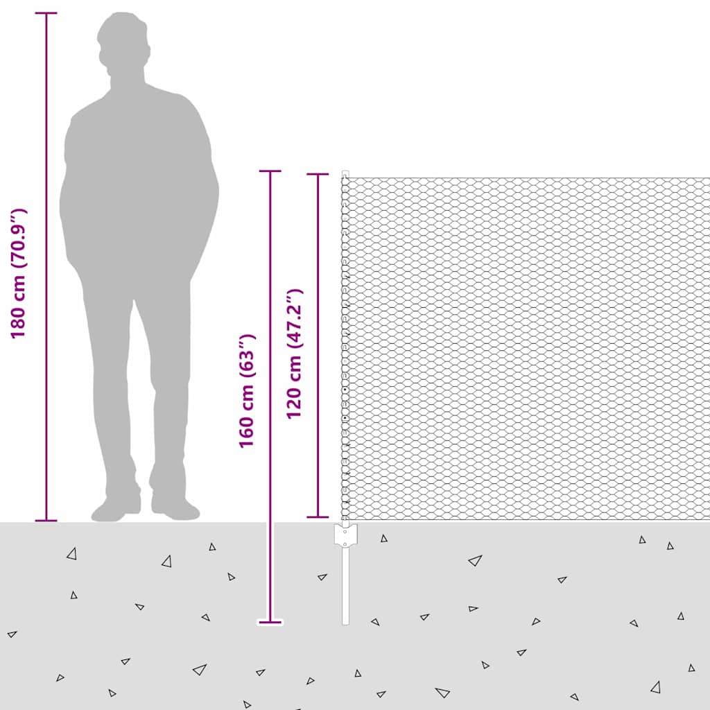 Zavarena žičana ograda 10 x 1,2 m (Š x V) Vruće pocinčani čelik