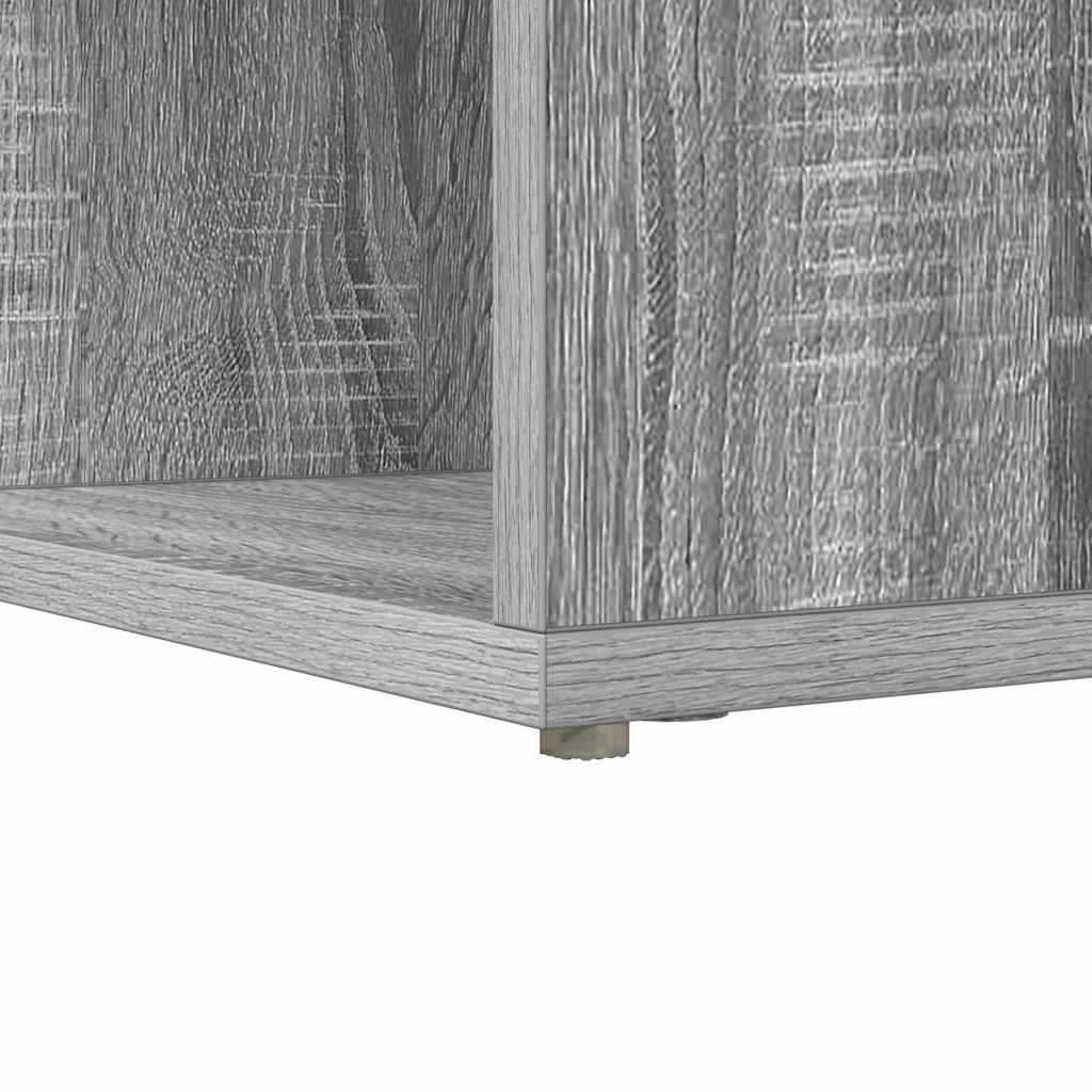 Kutni stol s policom Siva Sonoma 101,5 x 149,5 x 149,5 cm