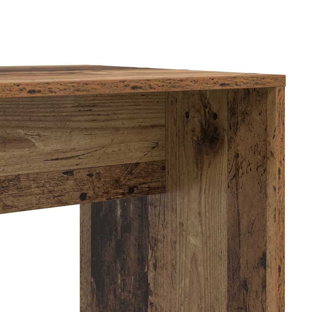 Stol s policom Staro drvo 138,5 x 55 x 143 cm Konstruirano drvo