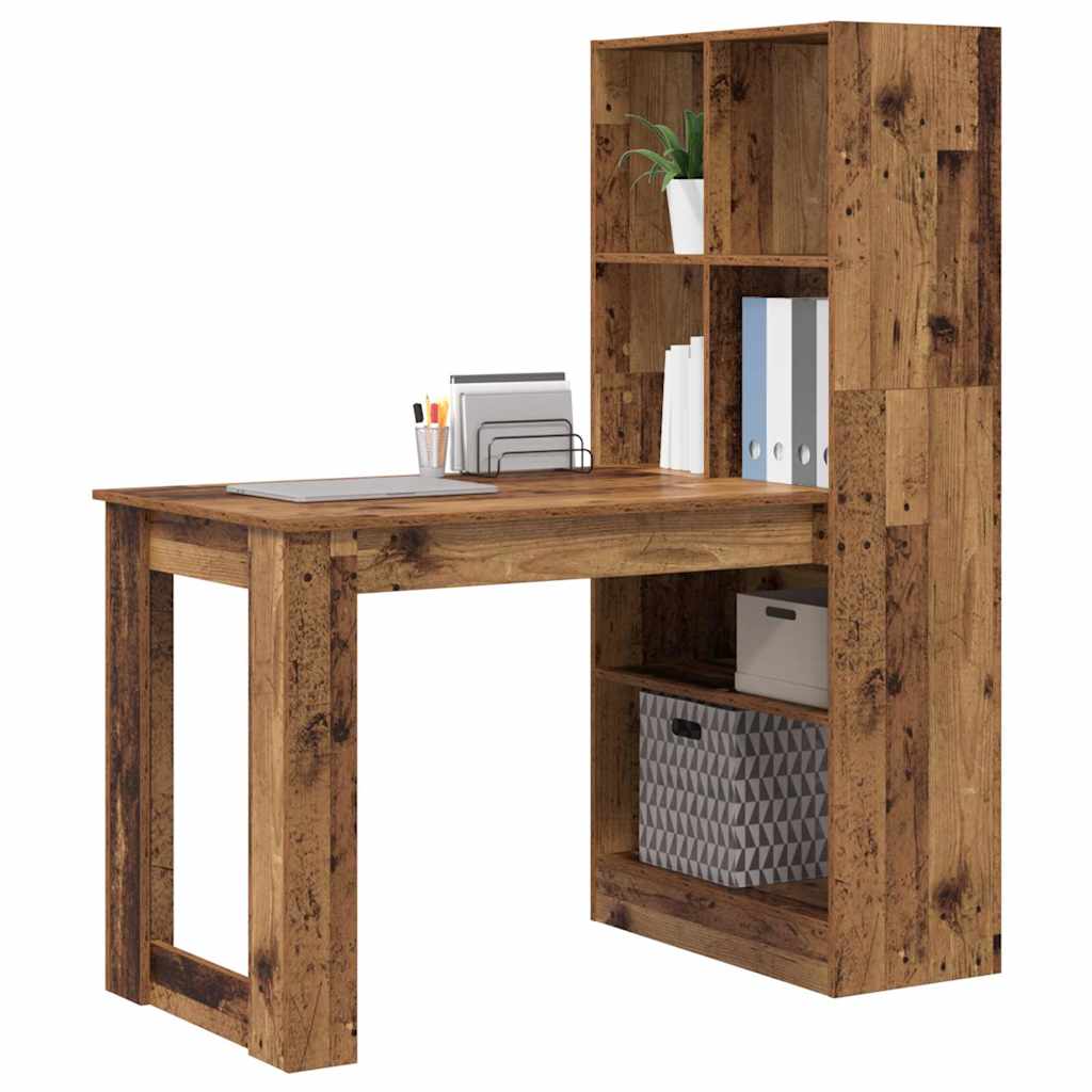 Stol s policom Staro drvo 122 x 67 x 145 cm Konstruirano drvo