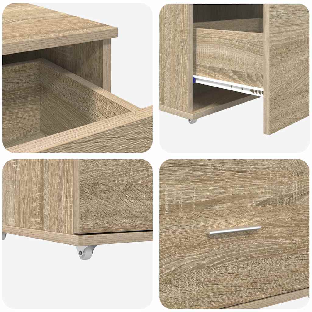 Stol Sonoma hrast 131,5 x 50 x 106,5 cm Konstruirano drvo