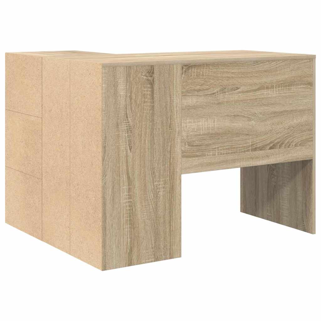 Kutni stol s ladicama Sonoma hrast 102 x 88 x 75 cm