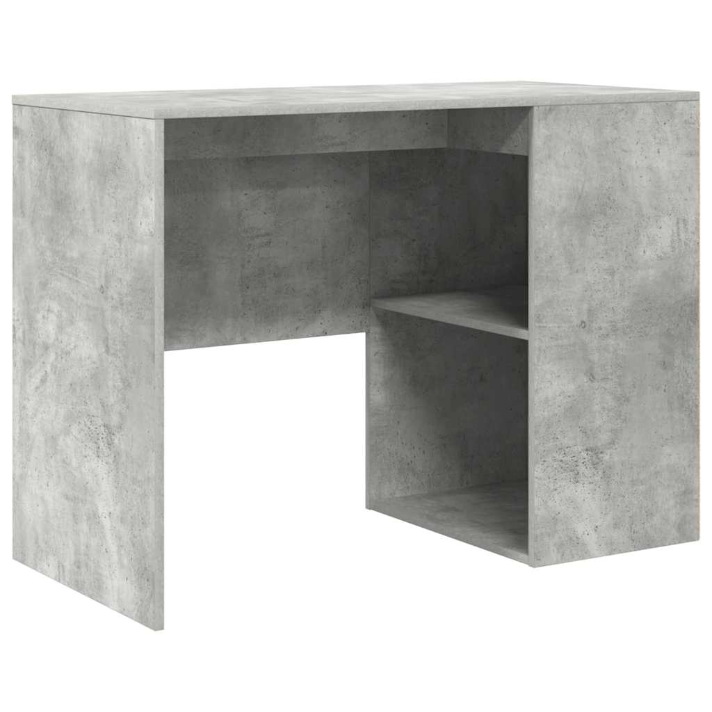 Kutni stol s ladicama Betonski sivi 102 x 88 x 75 cm