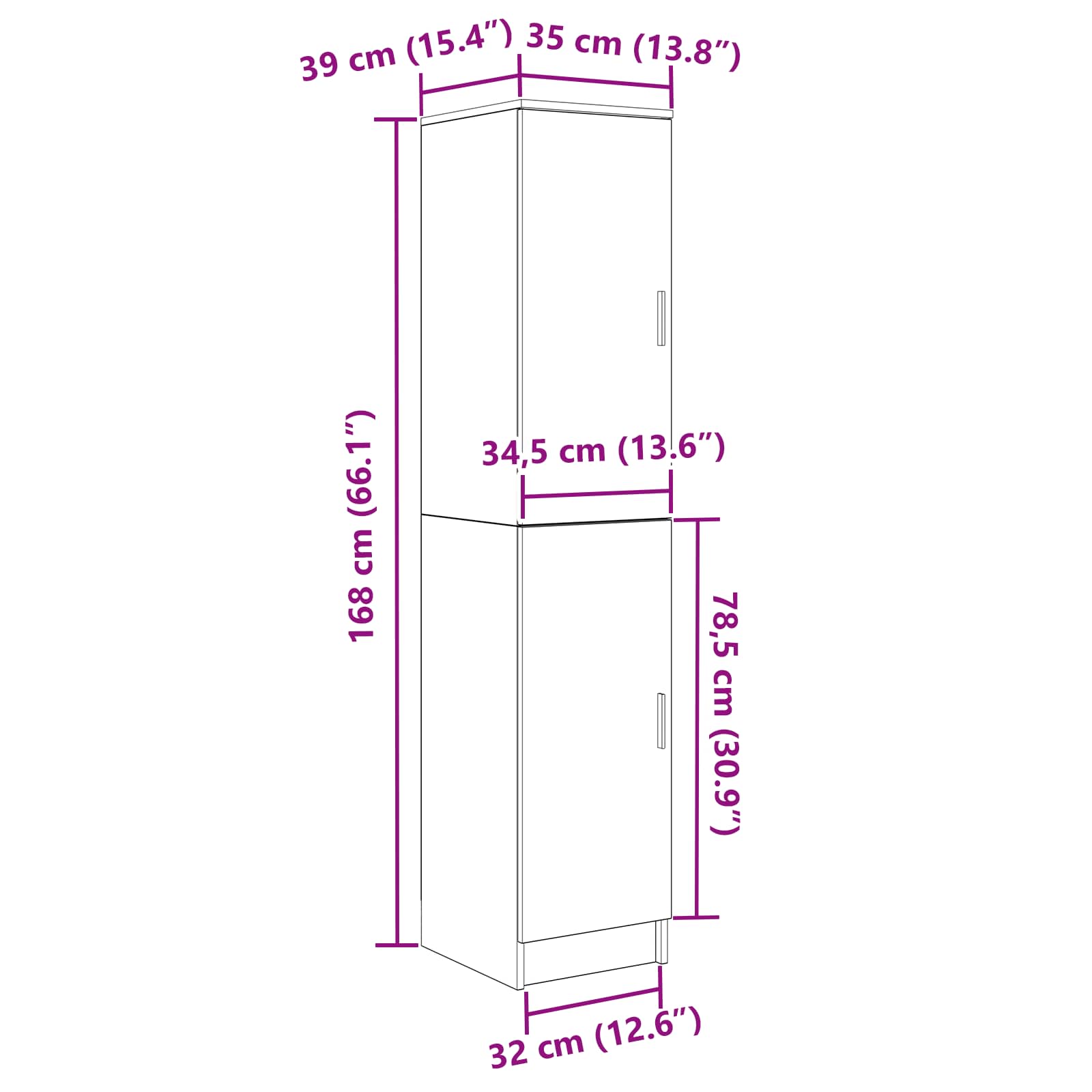 Stol 2 pcs Siva Sonoma