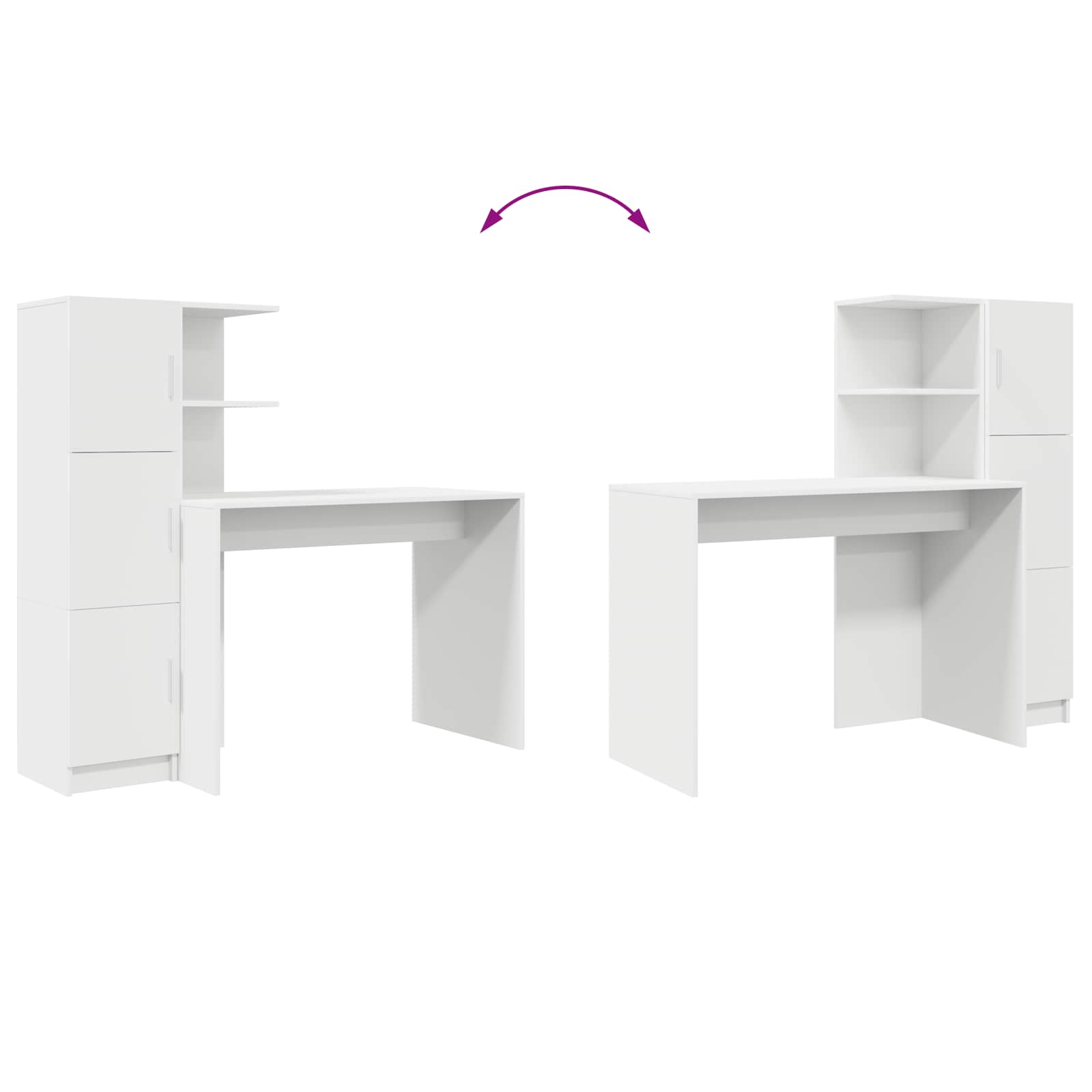 Stol 2 pcs Bijelo
