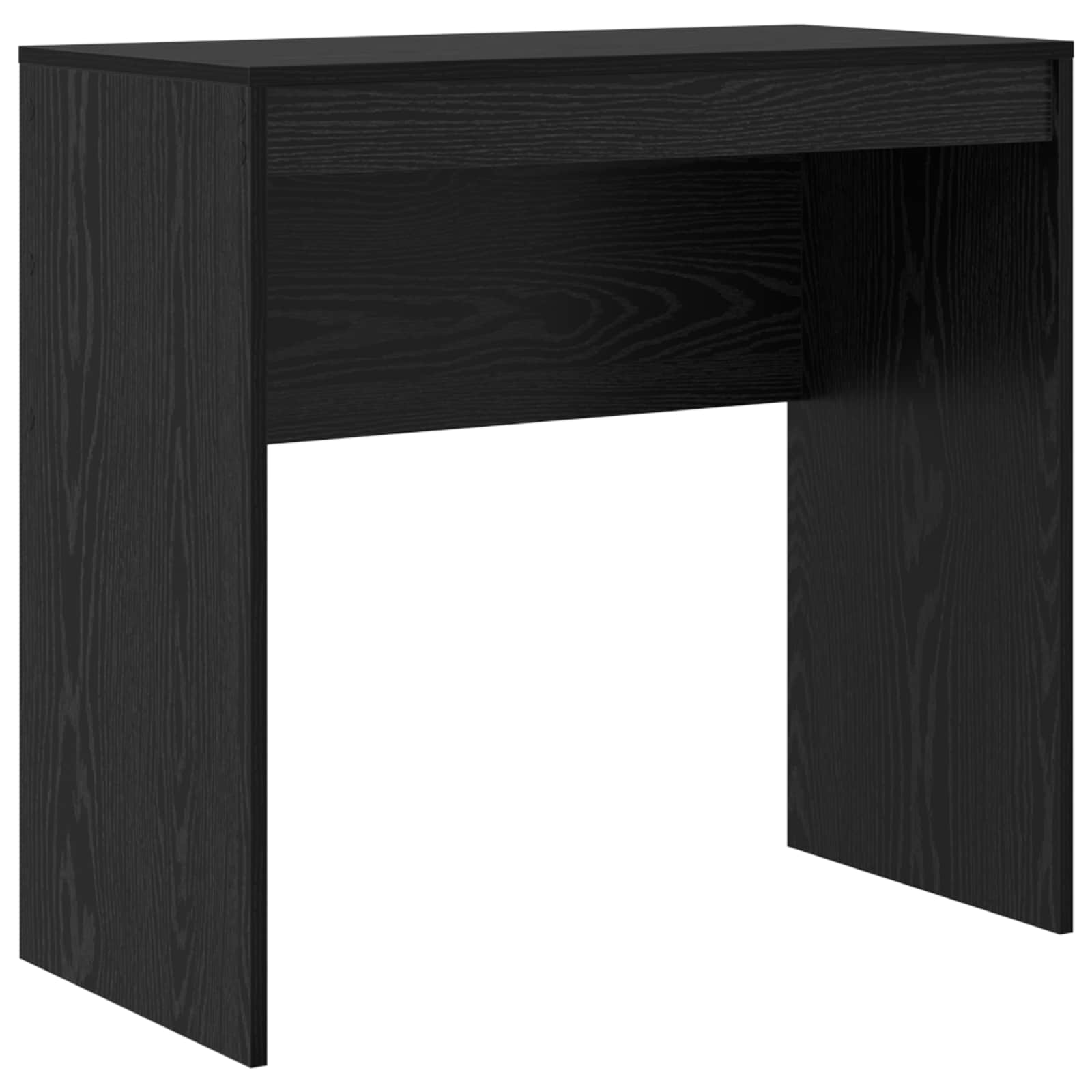 Stol s ladicama s policom s pohranom 2 pcs Crni hrast