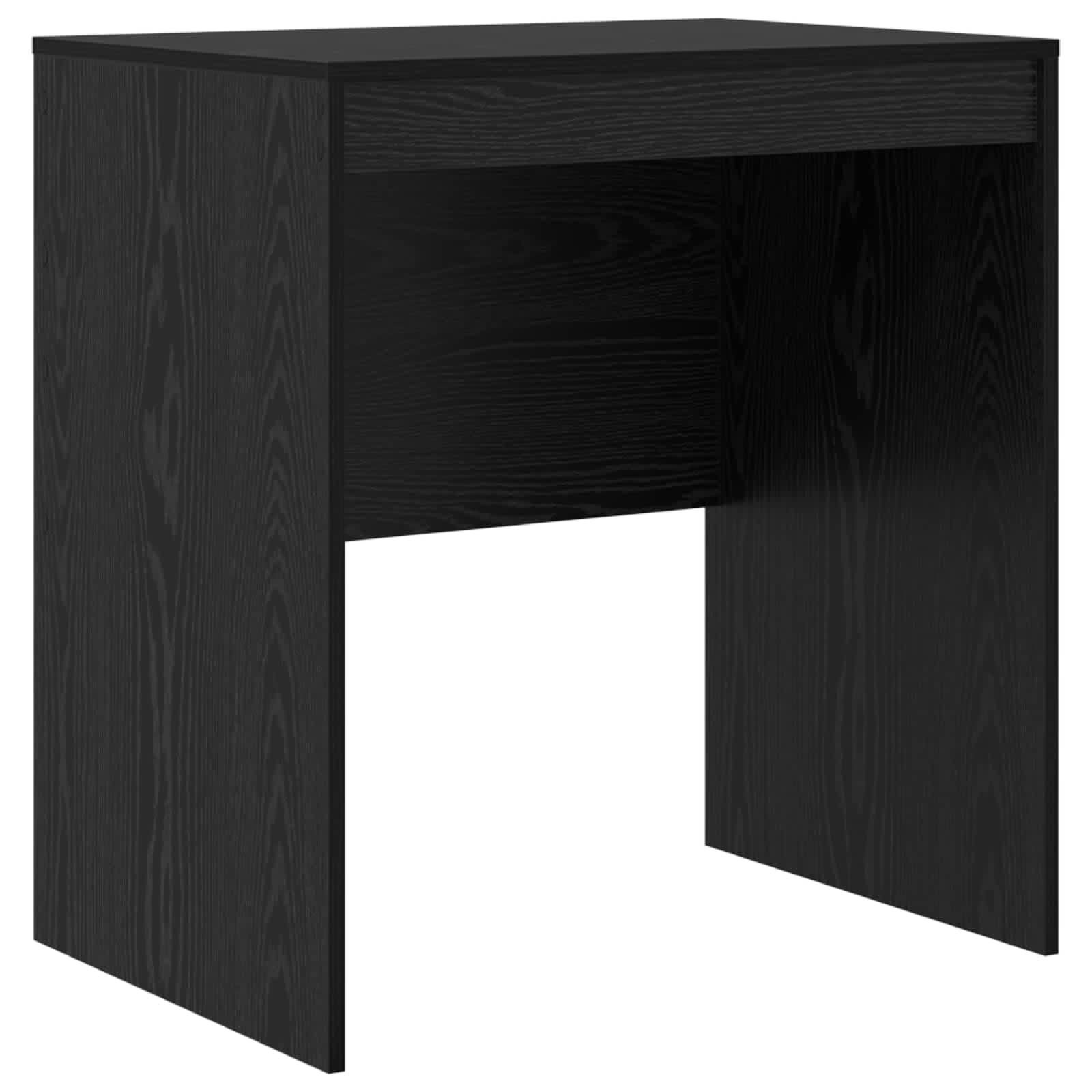 Stol s ladicama s policom s pohranom 2 pcs Crni hrast