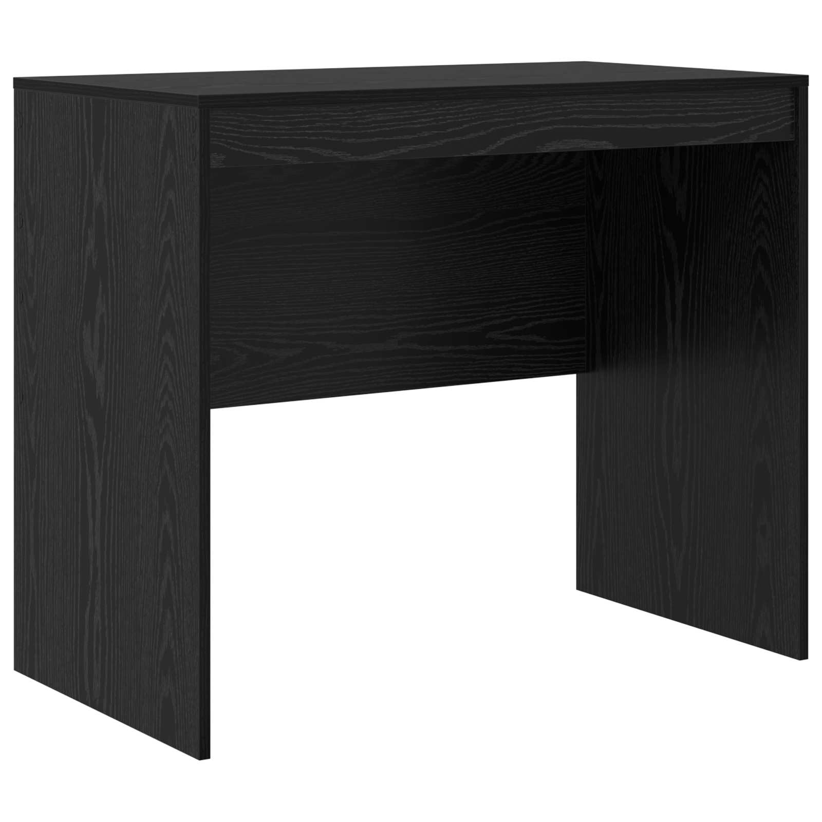 Stol s ladicama s policom s pohranom 2 pcs Crni hrast