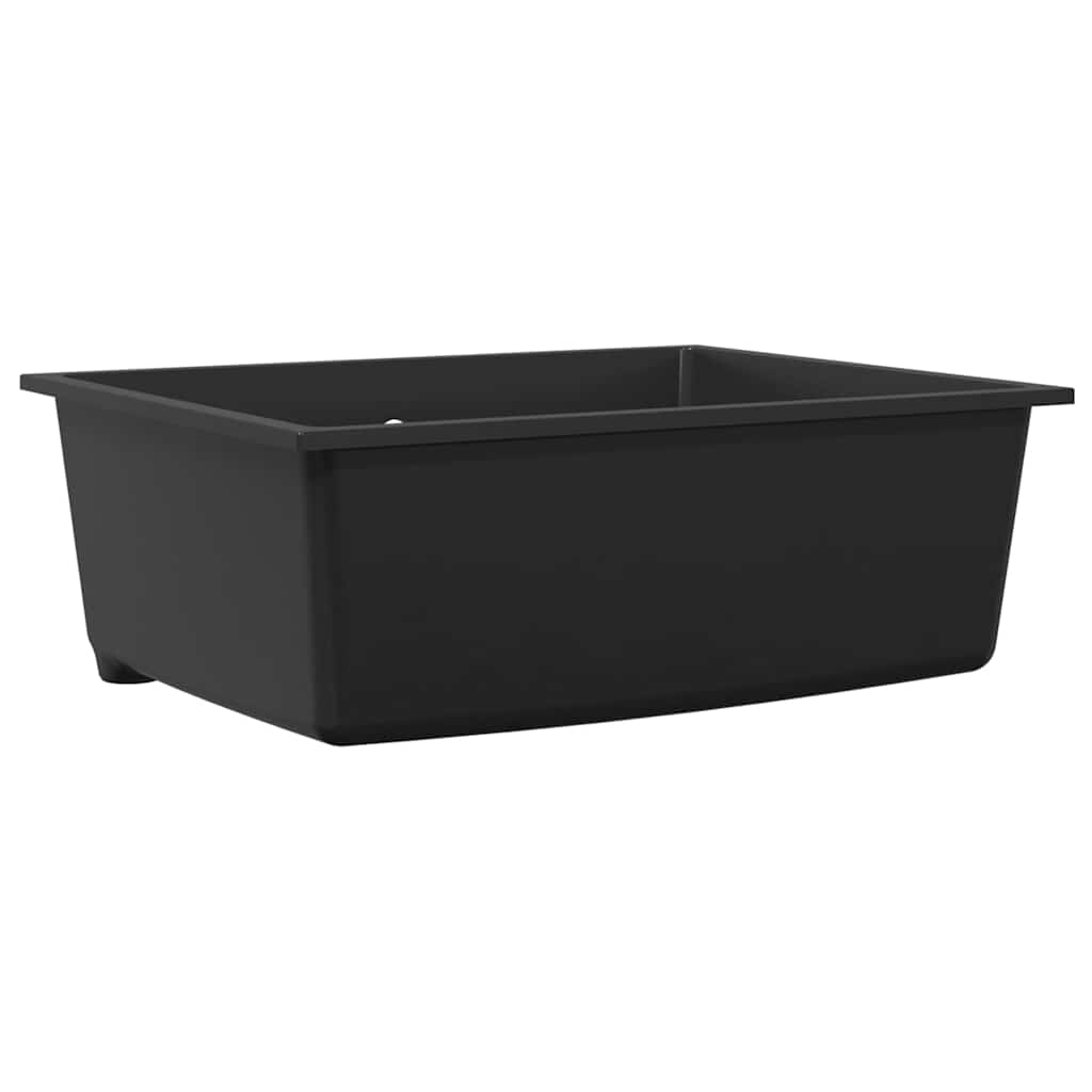 Kuhinjski umivaonik Crna 54 x 44 x 20 cm Granit