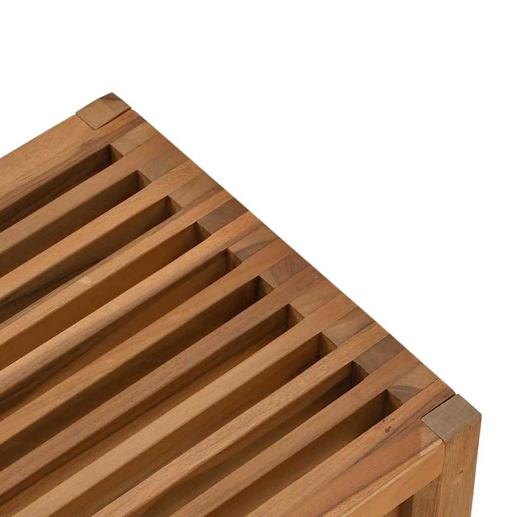 Vrtni bočni stol Smeđa 50 x 32,5 x 35 cm Čvrsto teak drvo