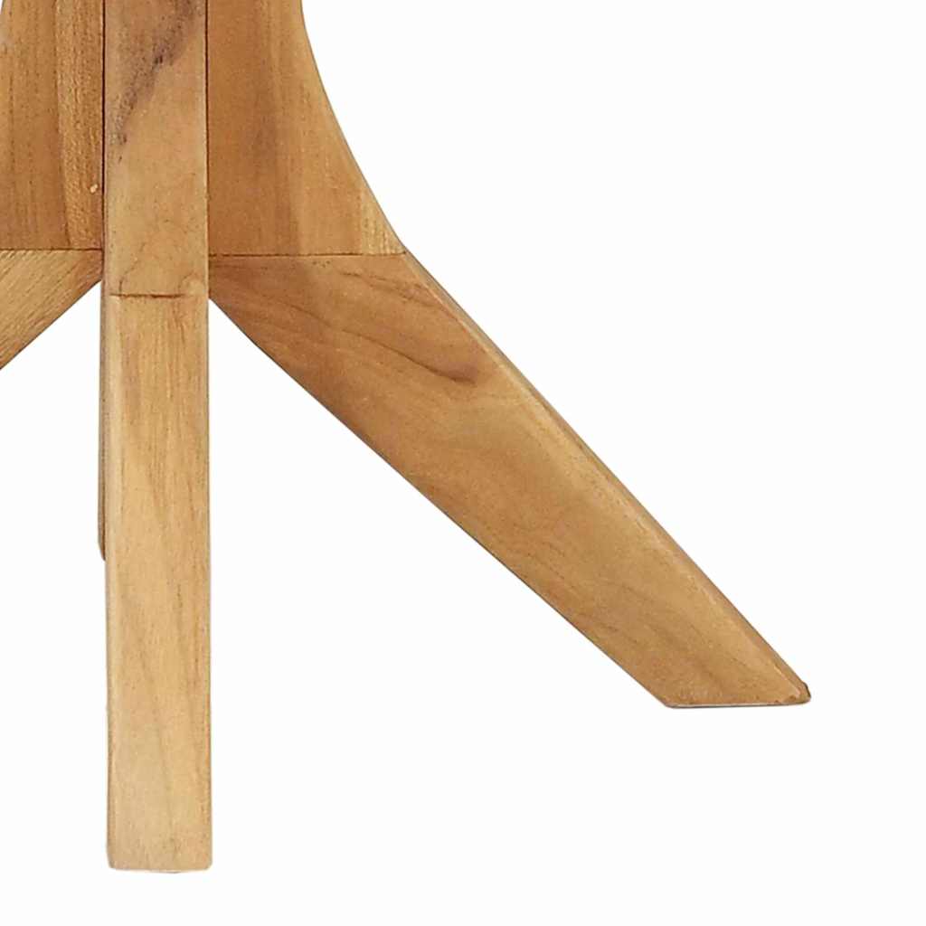 Bocni stol Smeđa 55 x 55 x 51 cm Čvrsto teak drvo
