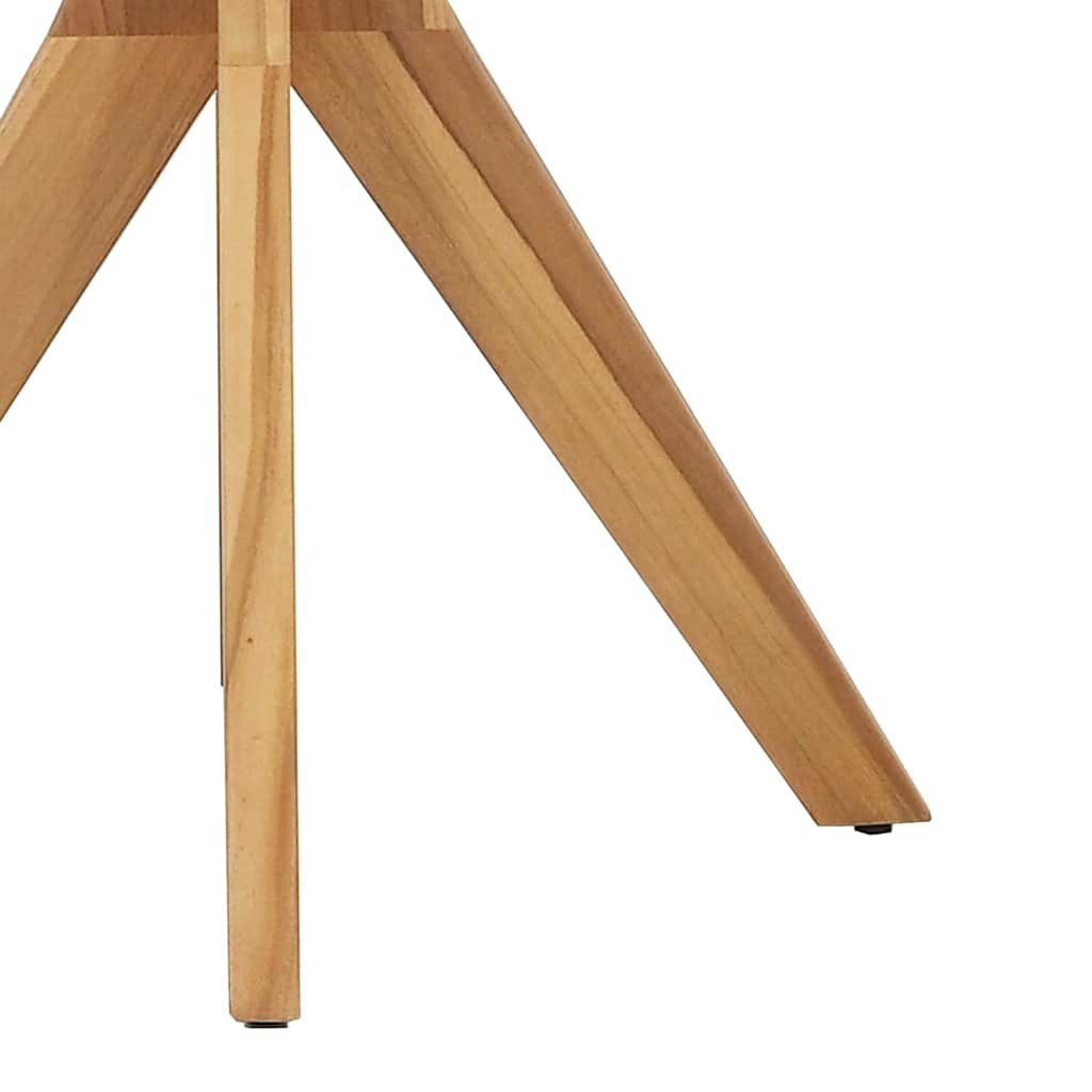 Bocni stol Smeđa 70 x 70 x 75 cm Čvrsto teak drvo