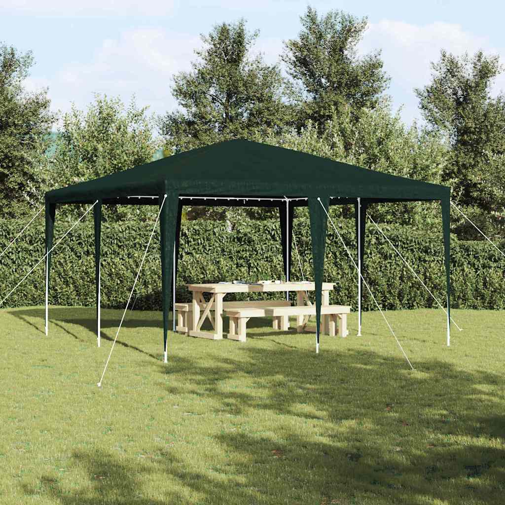 Šator za zabave Zelena 400 x 400 x 266 cm Polietilen i čelik