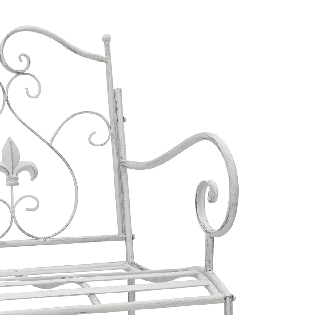 Vrtna klupa Antič White 104 x 54 x 93 cm Čelik