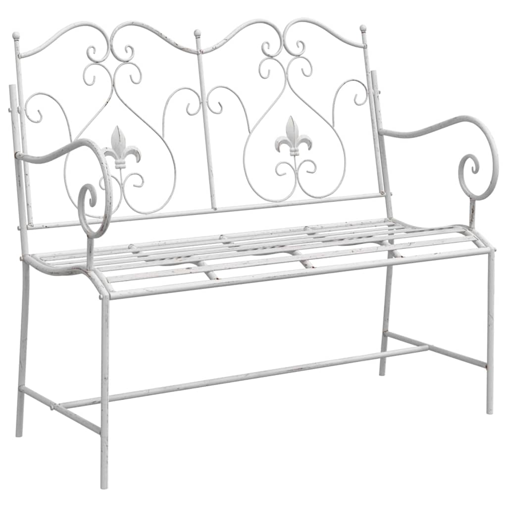Vrtna klupa Antič White 104 x 54 x 93 cm Čelik