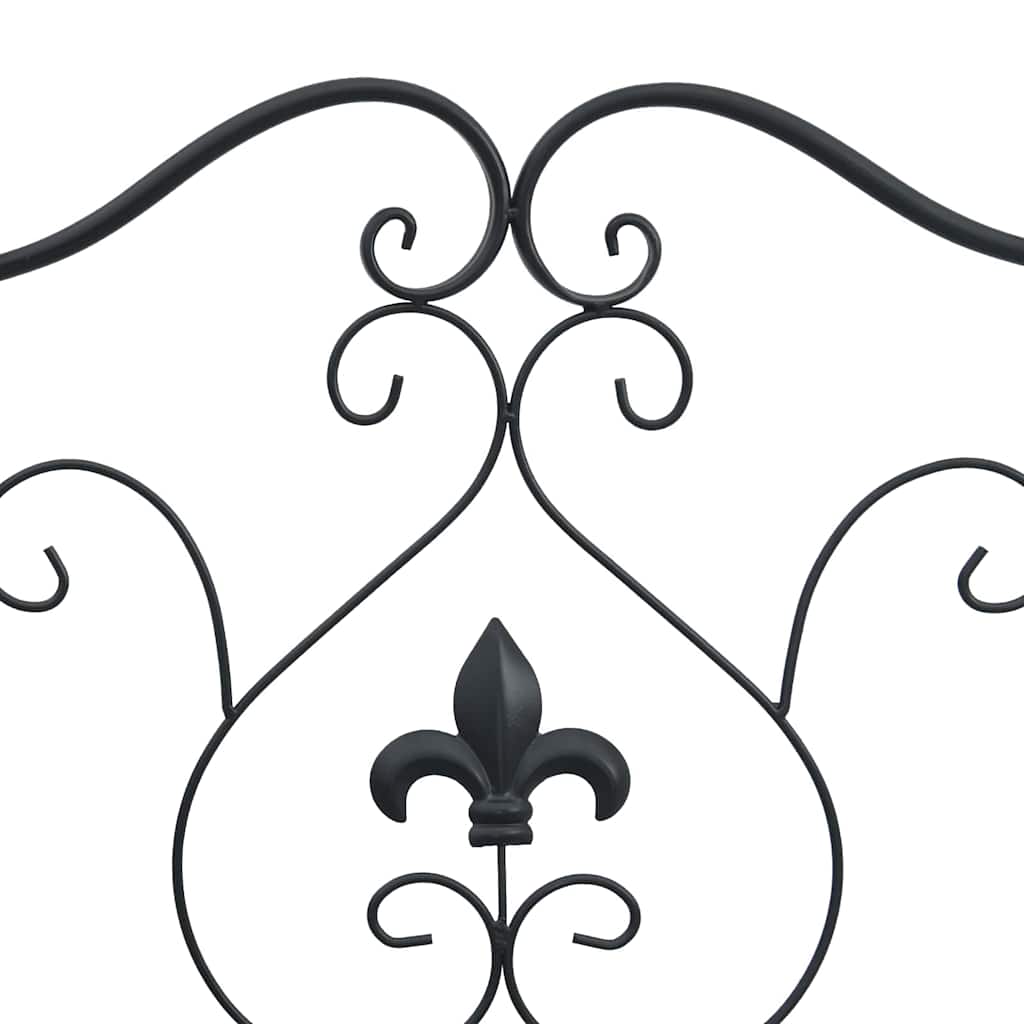Vrtna klupa Crna 104 x 54 x 93 cm Čelik