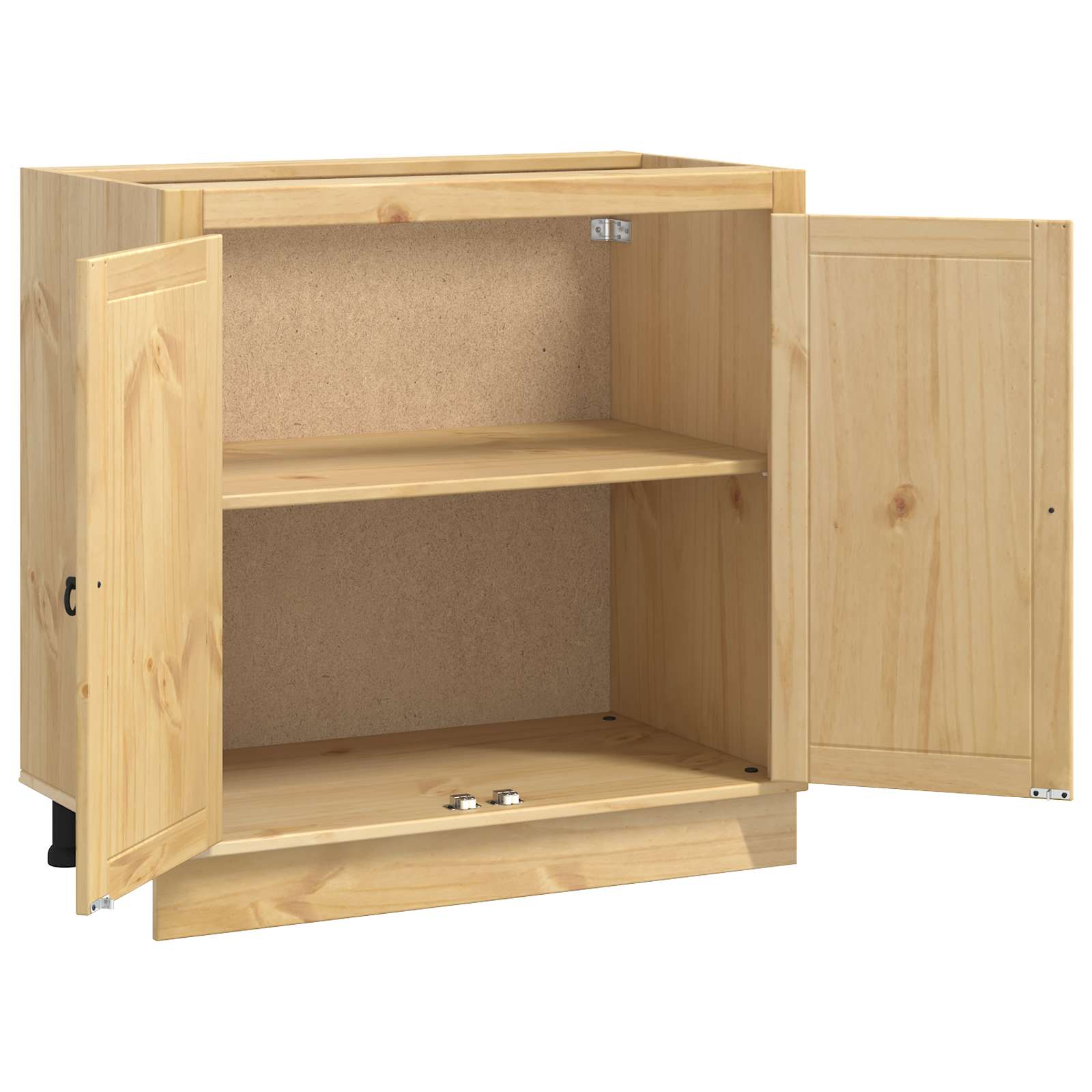 Cabinet SKI Medeno Smeđa 80 x 46 x 81,5 cm Čvrsto borovo drvo