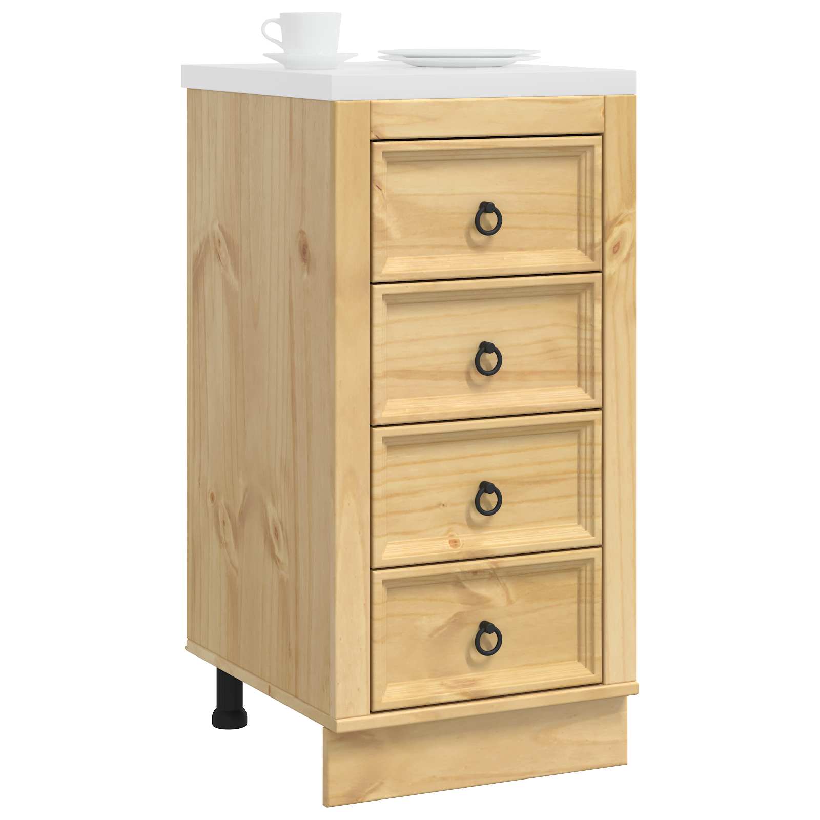 Cabinet SKI Medeno Smeđa 40 x 46 x 81 cm Čvrsto borovo drvo
