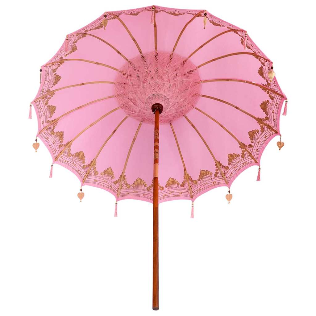 Balineški Parasol Ružičasta 215 x 215 x 260 cm