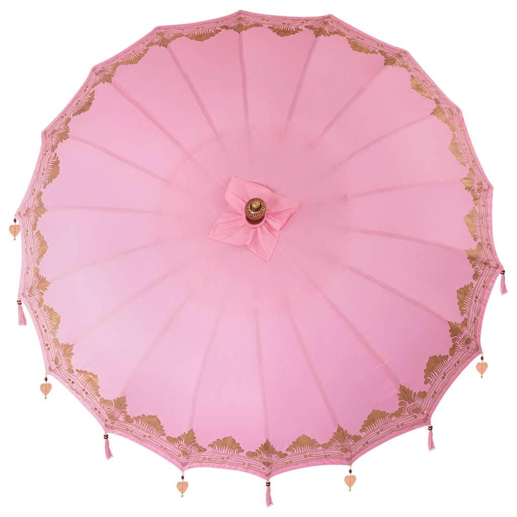 Balineški Parasol Ružičasta 215 x 215 x 260 cm