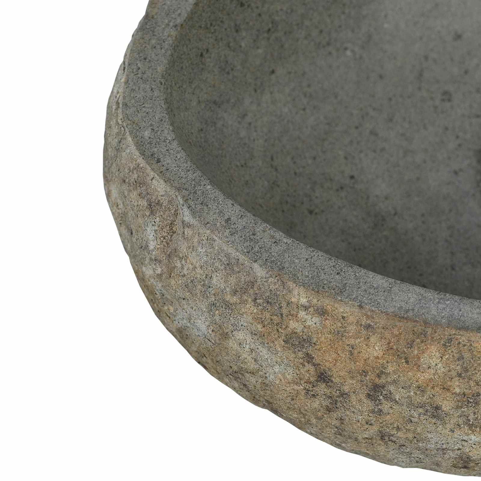 Umivaonik od riječnog kamena Svijetlo siva 45 x 35 x 15 cm