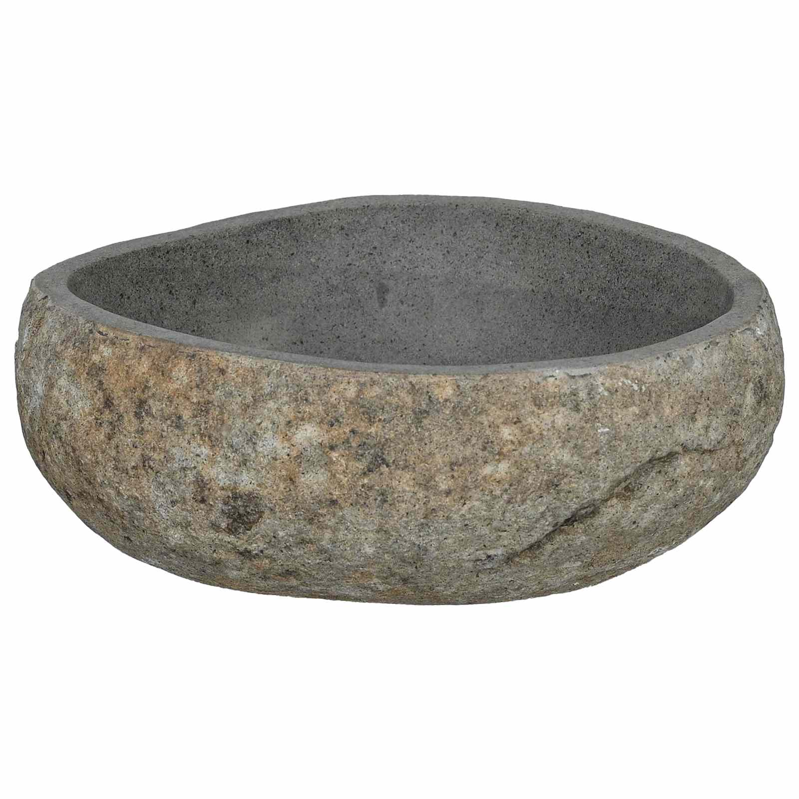Umivaonik od riječnog kamena Svijetlo siva 45 x 35 x 15 cm