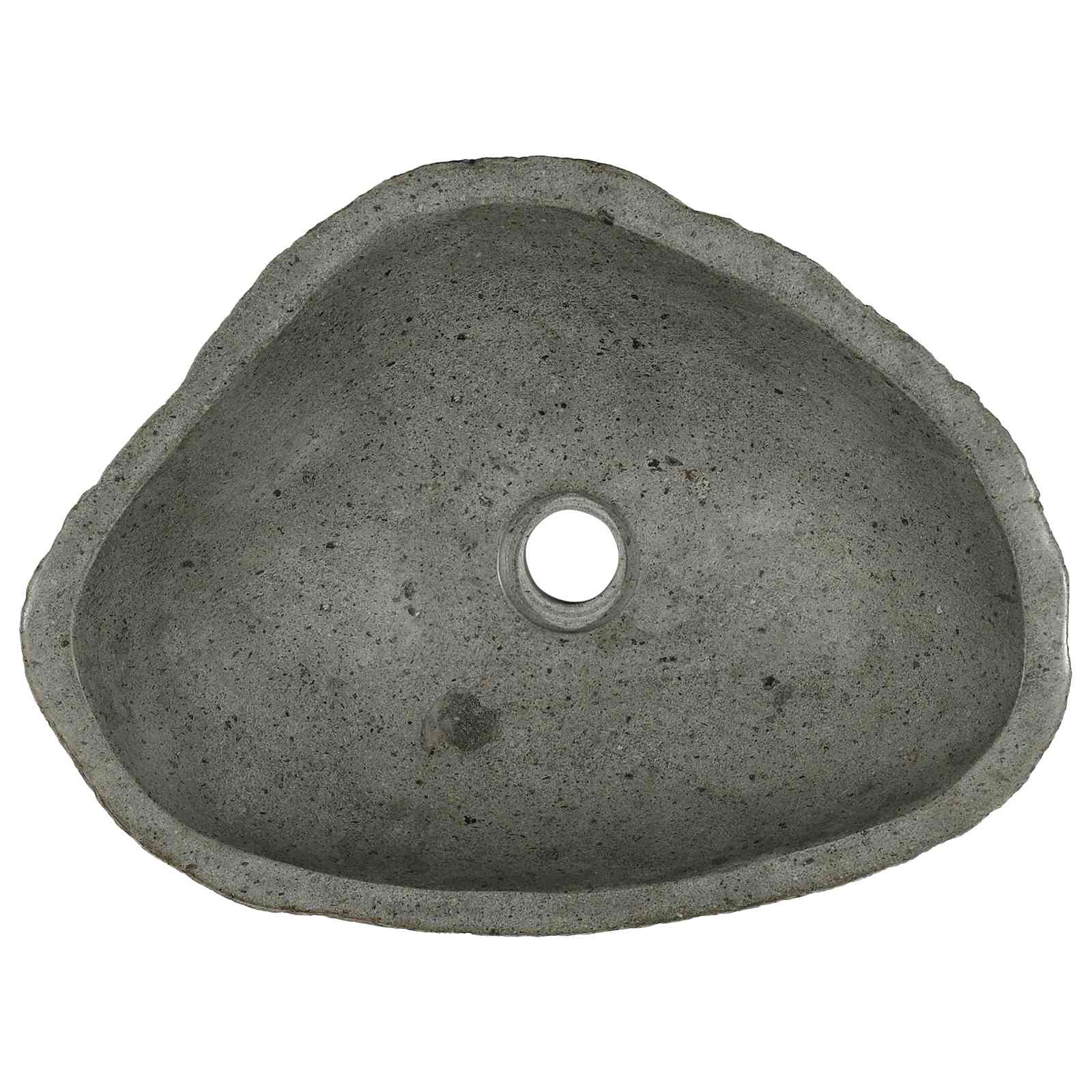 Umivaonik od riječnog kamena Svijetlo siva 52 x 40 x 15 cm