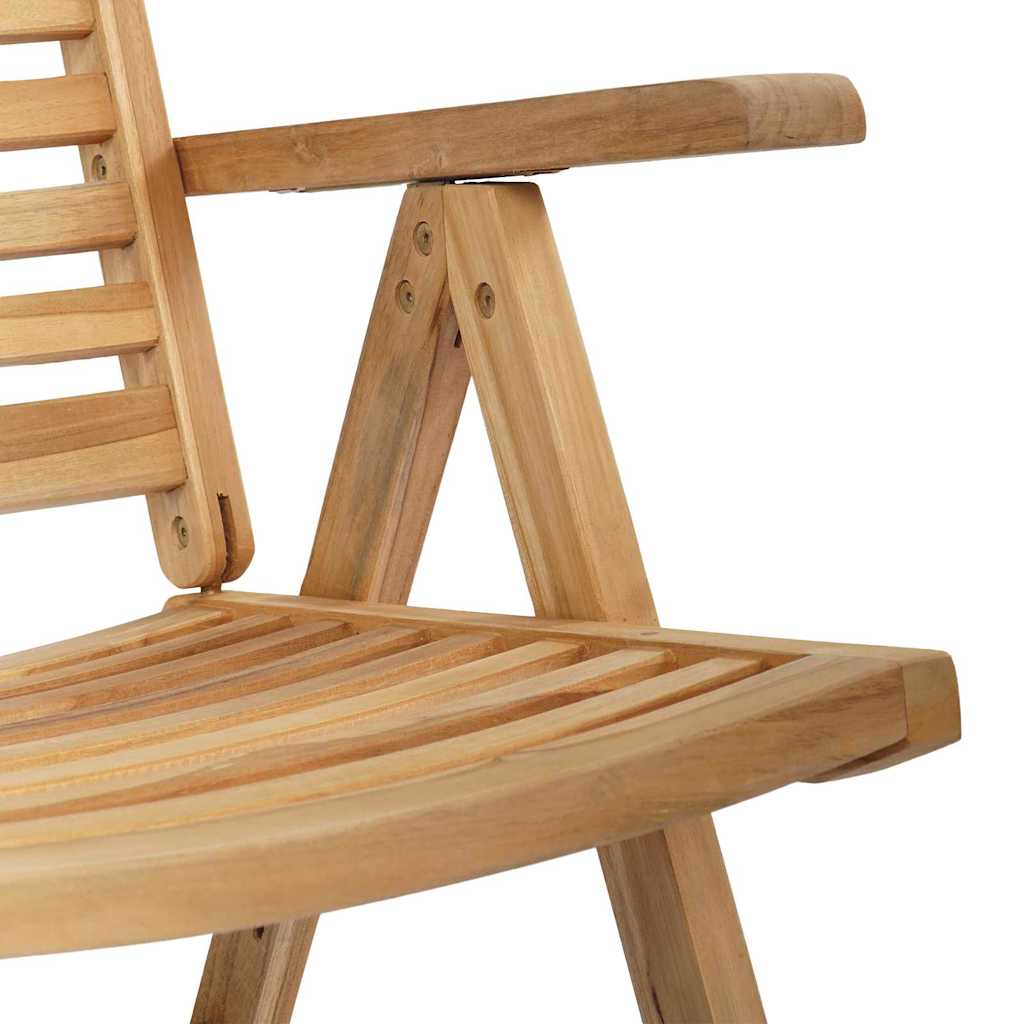 Stolica 2 pcs Smeđa 64.5 x 52 x 108 cm Čvrsto teak drvo