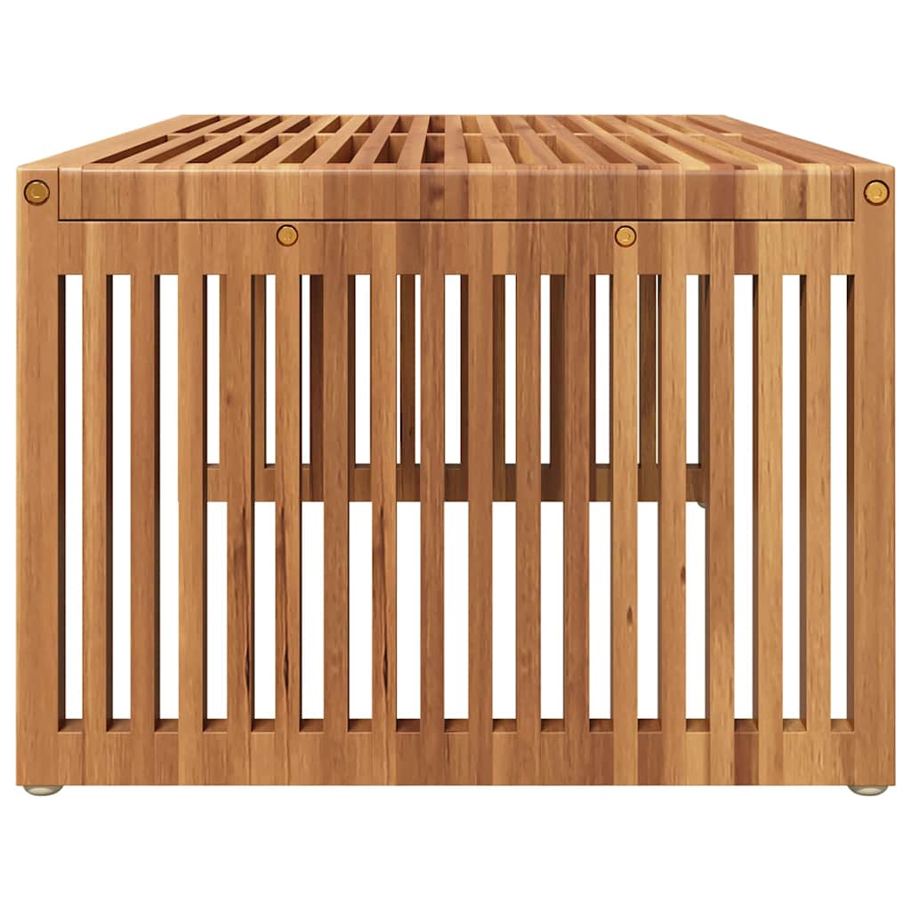 Vrtni bočni stol Smeđa 90 x 50 x 36 cm Čvrsto teak drvo