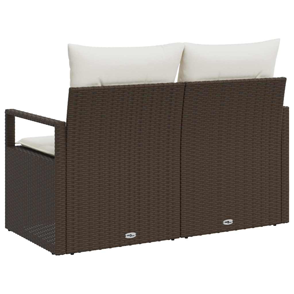Vrtni kauč s jastukom s pohranom 120 x 62 x 69 cm poliratan